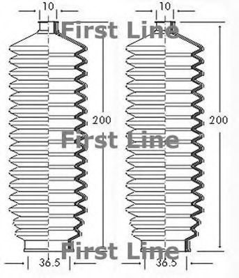 Пыльник, рулевое управление FIRST LINE FSG3039