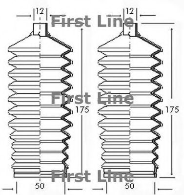 Пыльник, рулевое управление FIRST LINE FSG3050