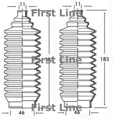 Пыльник, рулевое управление FIRST LINE FSG3122