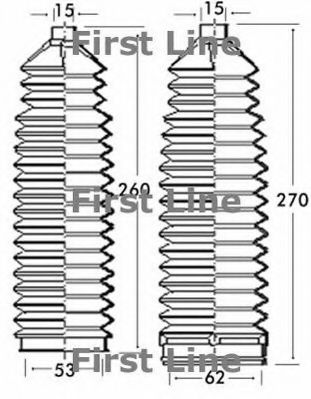 Пыльник, рулевое управление FIRST LINE FSG3228