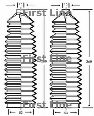 Пыльник, рулевое управление FIRST LINE FSG3229
