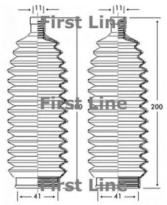 Пыльник, рулевое управление FIRST LINE FSG3244