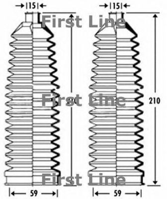 Пыльник, рулевое управление FIRST LINE FSG3274