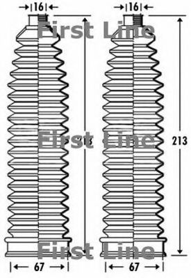 Пыльник, рулевое управление FIRST LINE FSG3279