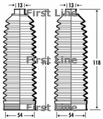 Пыльник, рулевое управление FIRST LINE FSG3365