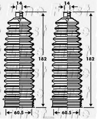 Пыльник, рулевое управление FIRST LINE FSG3386