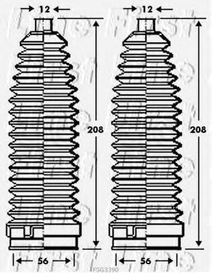 Пыльник, рулевое управление FIRST LINE FSG3390