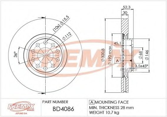 Тормозной диск METELLI 230747