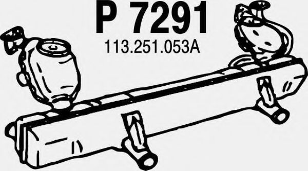 Глушитель выхлопных газов конечный FENNO 7291