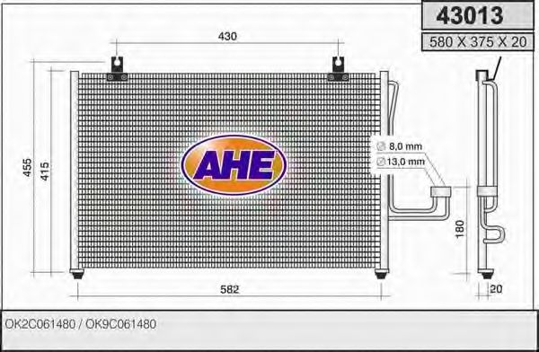 Конденсатор, кондиционер AHE 43013