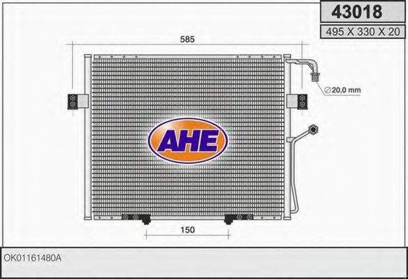 Конденсатор, кондиционер AHE 43018