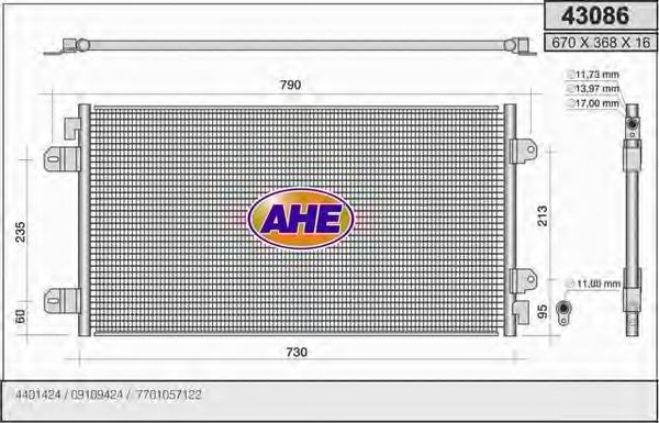 Конденсатор, кондиционер AHE 43086