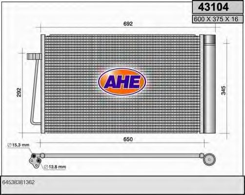 Конденсатор, кондиционер AHE 43104