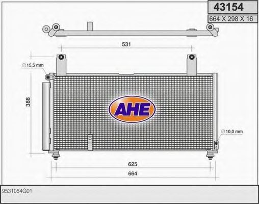 Конденсатор, кондиционер AHE 43154