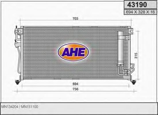 Конденсатор, кондиционер AHE 43190