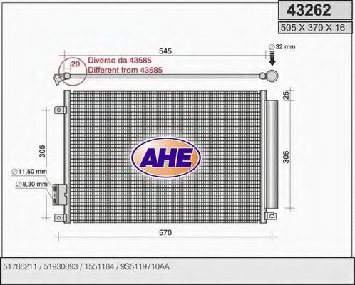 Конденсатор, кондиционер AHE 43262