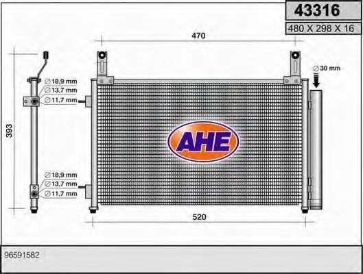 Конденсатор, кондиционер AHE 43316