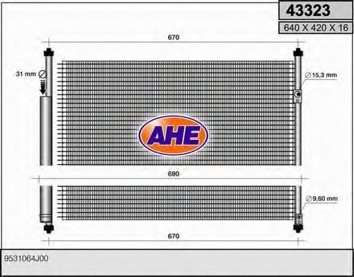 Конденсатор, кондиционер AHE 43323
