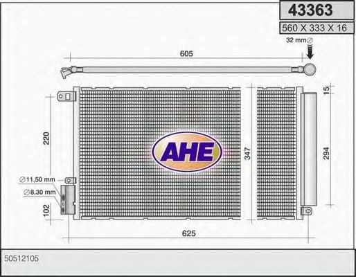 Конденсатор, кондиционер AHE 43363