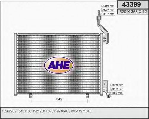 Конденсатор, кондиционер AHE 43399