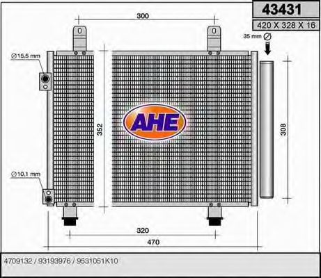 Конденсатор, кондиционер AHE 43431