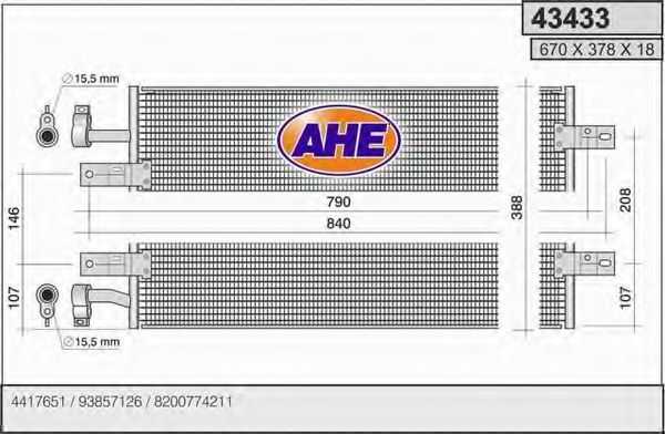 Конденсатор, кондиционер AHE 43433