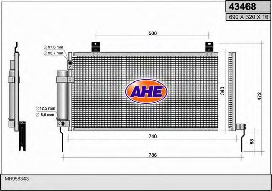 Конденсатор, кондиционер AHE 43468