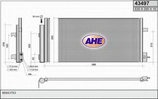 Конденсатор, кондиционер AHE 43497