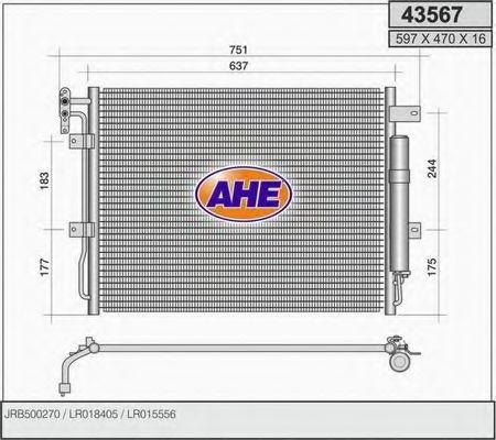 Конденсатор, кондиционер AHE 43567