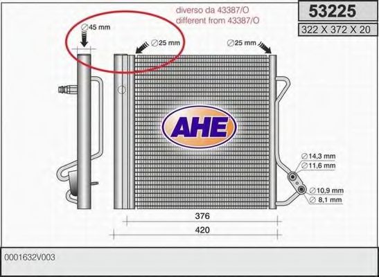 Конденсатор, кондиционер AHE 53225