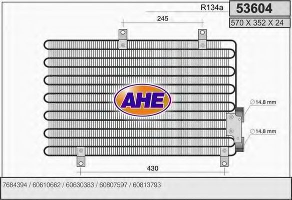 Конденсатор, кондиционер AHE 53604