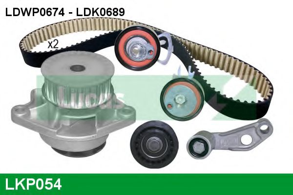 Водяной насос + комплект зубчатого ремня LUCAS ENGINE DRIVE LKP054