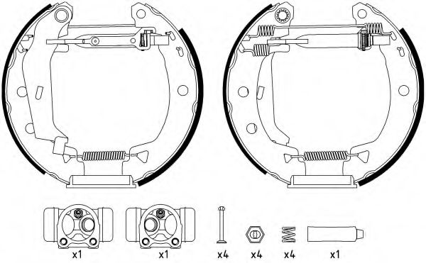 Комплект тормозных колодок HELLA PAGID 8DB 355 003-821