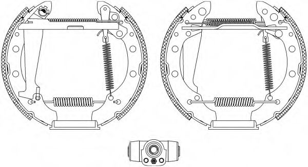 Комплект тормозных колодок HELLA PAGID 8DB 355 004-051