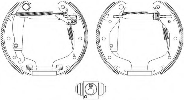 Комплект тормозных колодок HELLA PAGID 8DB 355 004-191