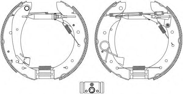 Комплект тормозных колодок HELLA PAGID 8DB 355 005-281