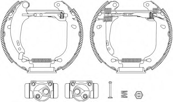 Комплект тормозных колодок HELLA PAGID 8DB 355 004-611