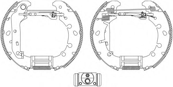 Комплект тормозных колодок HELLA PAGID 8DB 355 004-841