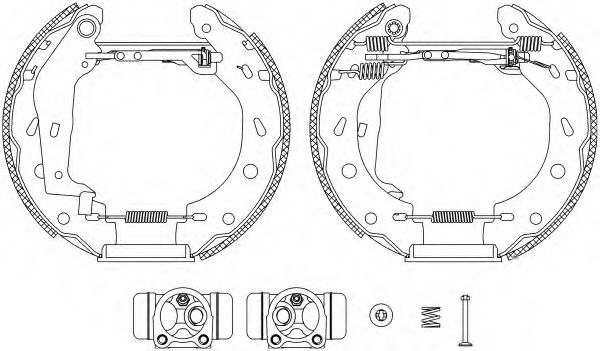 Комплект тормозных колодок HELLA PAGID 8DB 355 004-941