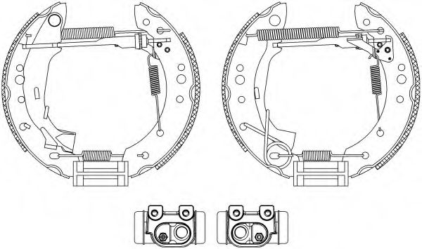 Комплект тормозных колодок HELLA PAGID 8DB 355 004-731