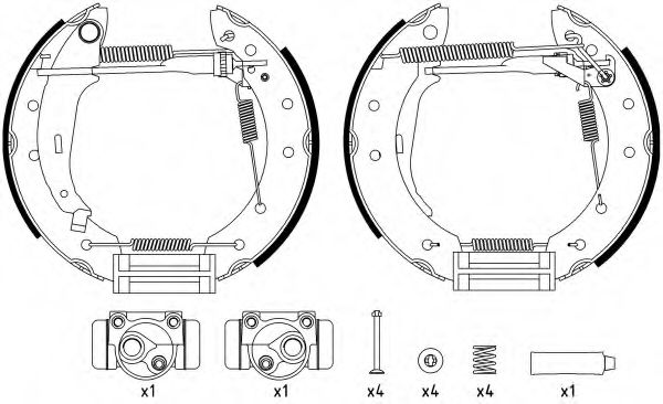 Комплект тормозных колодок HELLA PAGID 8DB 355 022-681