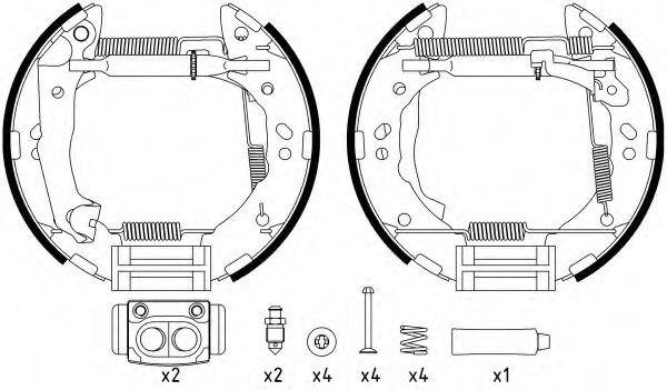 Комплект тормозных колодок HELLA PAGID 8DB 355 022-631