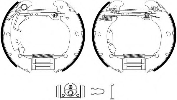 Комплект тормозных колодок HELLA PAGID 8DB 355 022-891