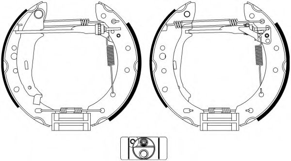 Комплект тормозных колодок HELLA PAGID 8DB 355 022-901