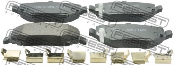 Комплект тормозных колодок, дисковый тормоз FEBEST 2001-CHIIIR
