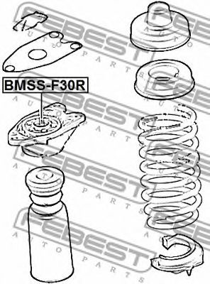 Подвеска, амортизатор FEBEST BMSS-F30R