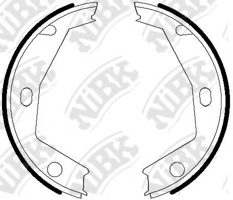 Комплект тормозных колодок, стояночная тормозная система NiBK FN0611