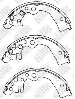 Комплект тормозных колодок NiBK FN1261
