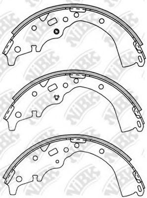 Комплект тормозных колодок NiBK FN2363