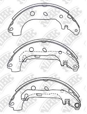 Комплект тормозных колодок NiBK FN3427